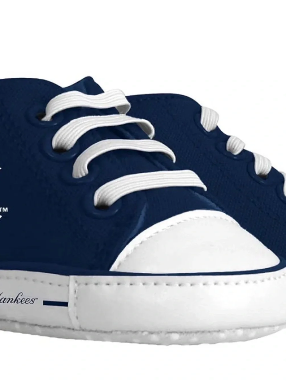 Two Pairs of Baby Pre Walker Sneakers Yankee Sneakers and Converse Style